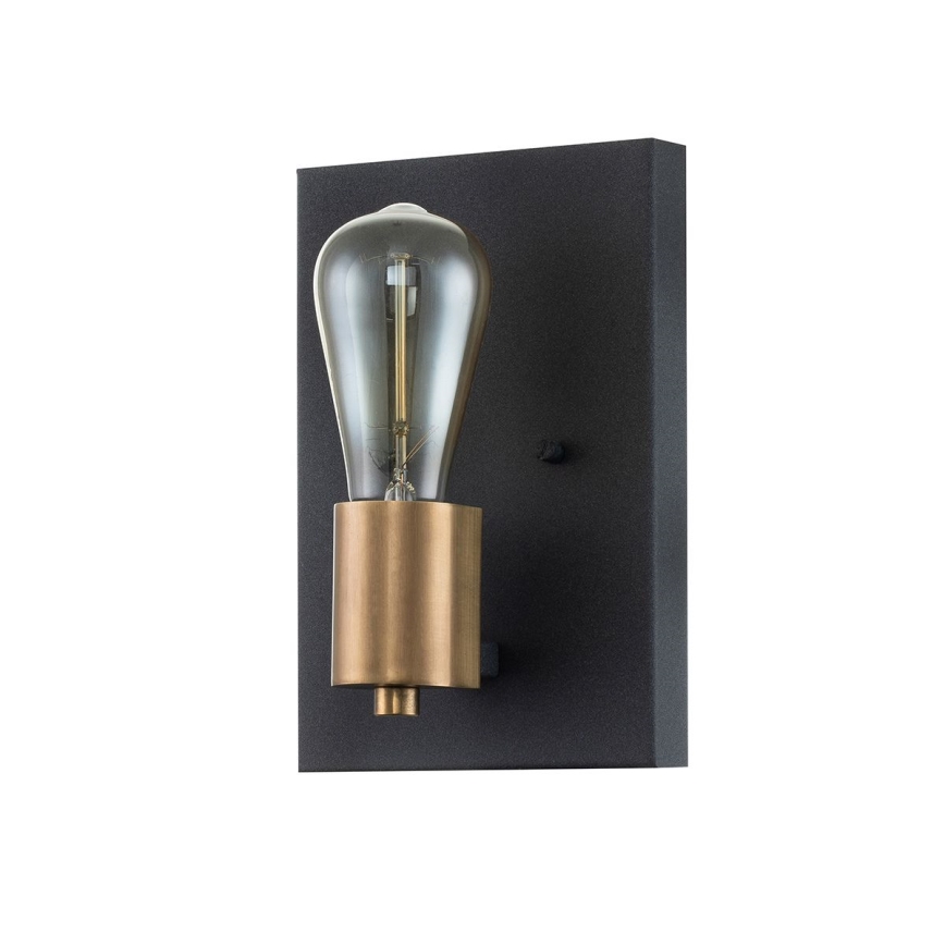 Quintiesse - SILAS Wall Light 1xE27/60W/230V Black/Gold