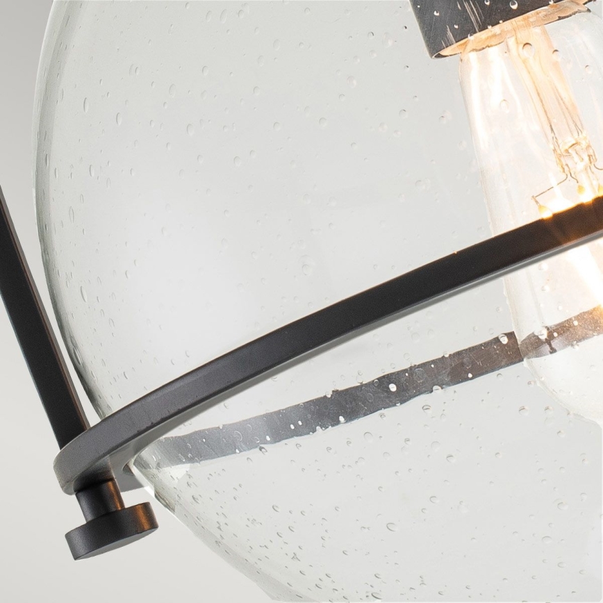 Quintiesse - Ceiling light SOMERSET 1xE27/60W/230V Ø 28.2 cm black