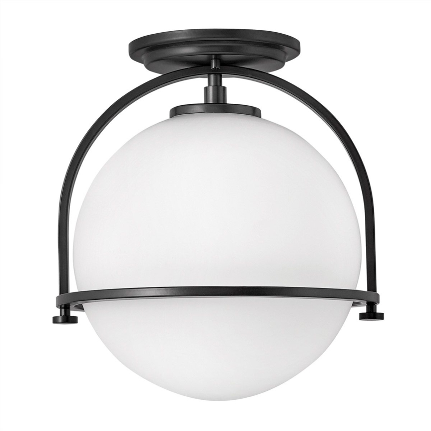 Quintiesse - SOMERSET ceiling light 1xE27/60W/230V Ø 28.2 cm, black