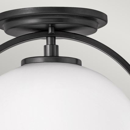 Quintiesse - SOMERSET ceiling light 1xE27/60W/230V Ø 28.2 cm, black