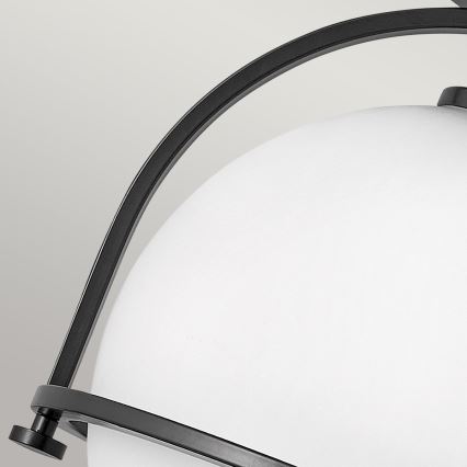 Quintiesse - SOMERSET ceiling light 1xE27/60W/230V Ø 28.2 cm, black