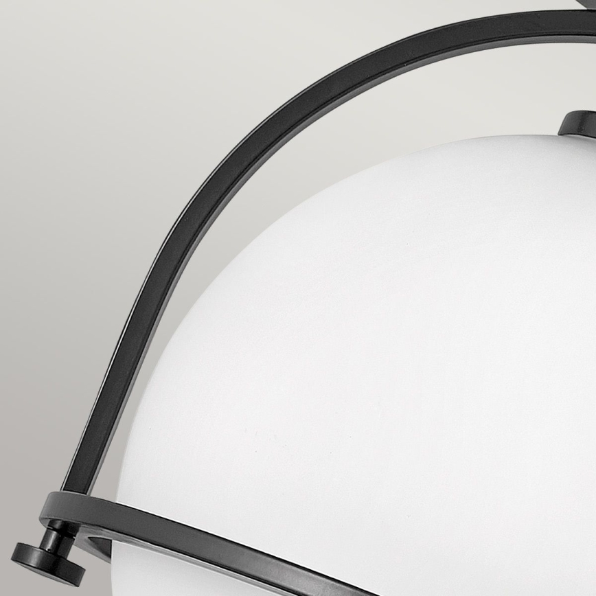 Quintiesse - SOMERSET ceiling light 1xE27/60W/230V Ø 28.2 cm, black