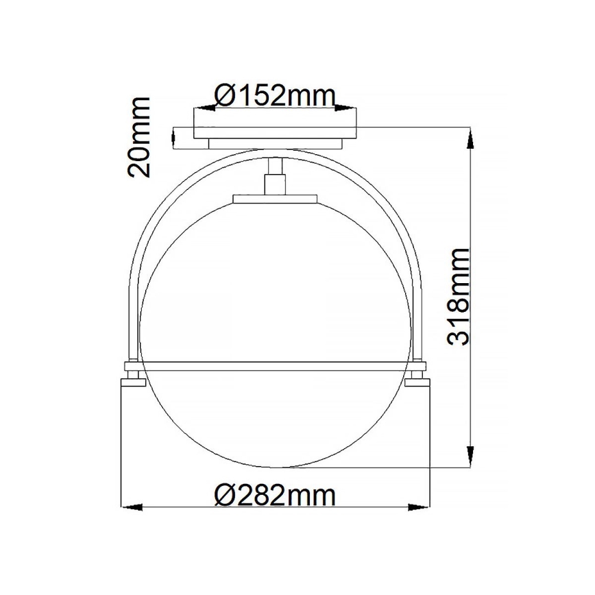 Quintiesse - SOMERSET ceiling light 1xE27/60W/230V Ø 28.2 cm, black