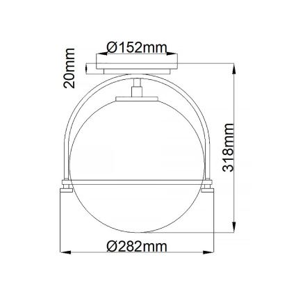 Quintiesse - SOMERSET ceiling light 1xE27/60W/230V Ø 28.2 cm matte chrome