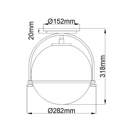 Quintiesse - Ceiling light SOMERSET 1xE27/60W/230V Ø 28.2 cm gold