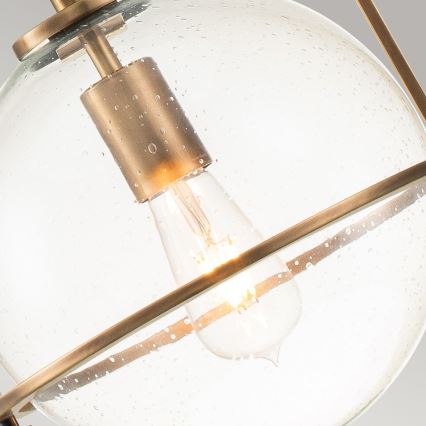 Quintiesse - SOMERSET rod pendant light 1xE27/60W/230V Ø 28.9 cm, bronze finish