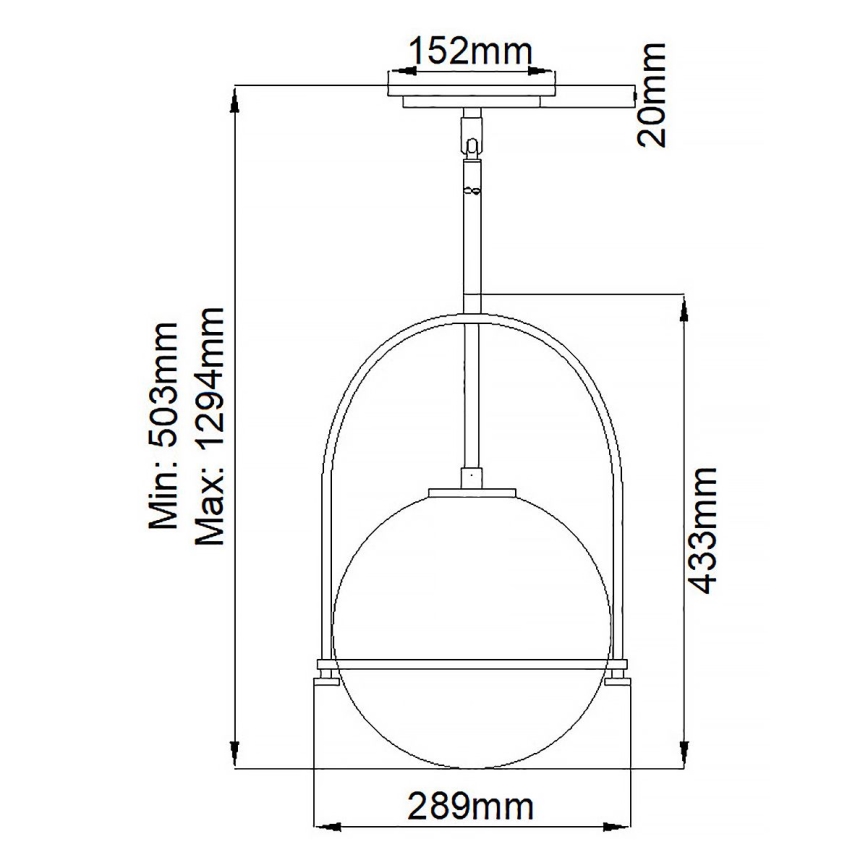 Quintiesse - SOMERSET Rod-Mounted Pendant Light 1xE27/60W/230V Ø 28.9 cm, Black