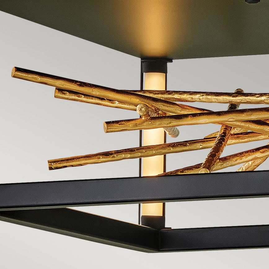 Quintiesse - STYX LED Ceiling Light 8W/230V, Black/Gold