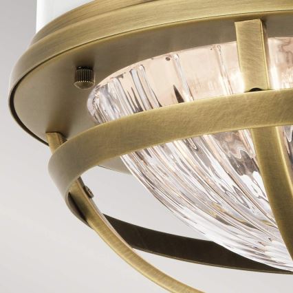 Quintiesse - TOLLIS Ceiling Light 2xE27/40W/230V Ø 30.5 cm, Gold