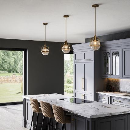 Quintiesse - TRIOCENT Outdoor Post Lantern 1xE27/40W/230V, Ø 24 cm, IP44, Bronze