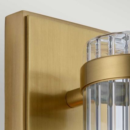 Quintiesse - WELLINGTON Bathroom Wall Light 1xE27/60W/230V IP44 Gold