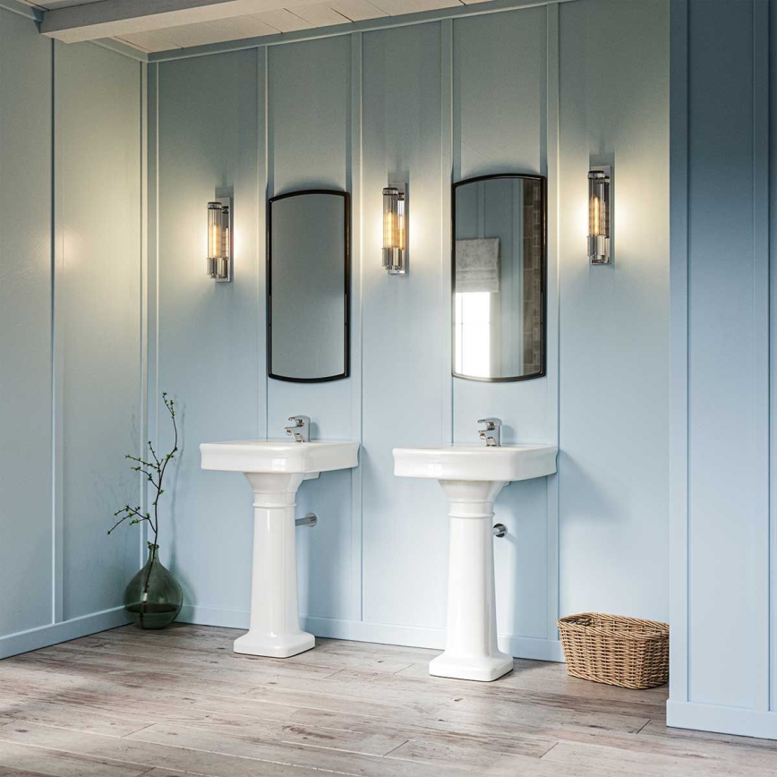 Quintiesse - Bathroom wall light WELLINGTON 1xE27/60W/230V IP44 polished chrome