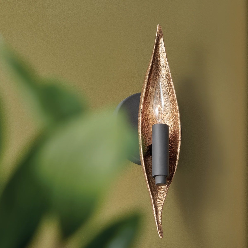 Quintiesse - Wall light WILLOW 1xE14/40W/230V gold/black