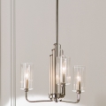 Quintiesse - Rod-mounted pendant light KIMROSE 3xE14/40W/230V Ø 45.9 cm Polished chrome