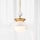Quintiesse - Rod pendant light SAUCER M 1xE27/40W/230V Ø 36.6 cm gold