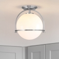 Quintiesse - SOMERSET ceiling light 1xE27/60W/230V Ø 28.2 cm matte chrome