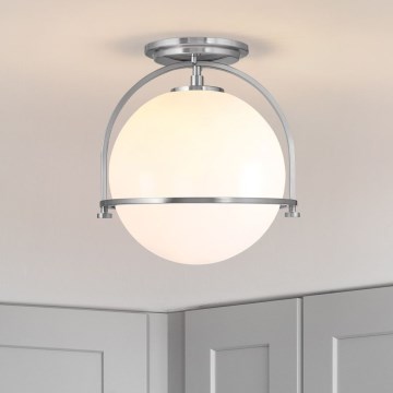Quintiesse - SOMERSET ceiling light 1xE27/60W/230V Ø 28.2 cm matte chrome