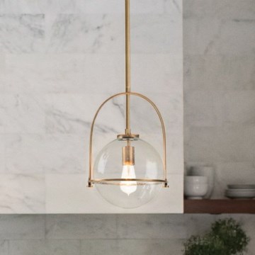 Quintiesse - SOMERSET rod pendant light 1xE27/60W/230V Ø 28.9 cm, bronze finish