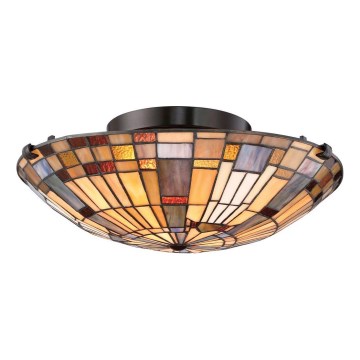Quoizel - Ceiling light INGLENOOK 2xE27/60W/230V d. 40,7 cm