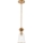 Quoizel - Chandelier on a pole STARING 1xE27/40W/230V d. 18,4 cm gold/patina/clear