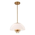 Quoizel - Chandelier on a pole STARING 3xE14/40W/230V d. 45,7 cm gold/patina/white