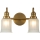 Quoizel - LED Bathroom Wall Light SWELL 2xG9/3W/230V IP44 Gold