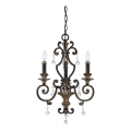 Quoizel - MARQUETTE chain-hung chandelier 3xE14/60W/230V bronze