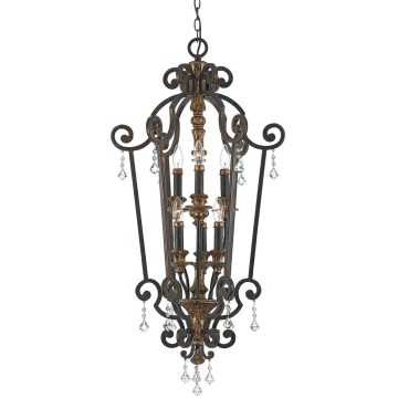 Quoizel - MARQUETTE Chain-Hung Chandelier 6xE14/60W/230V, Bronze