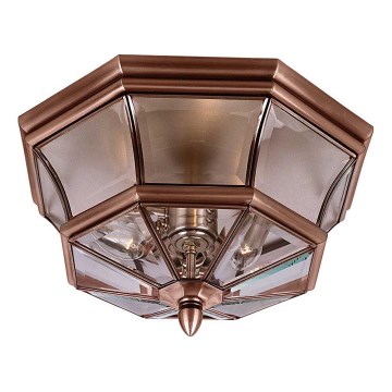 Quoizel - NEWBURY Outdoor Ceiling Light 3xE14/60W/230V IP44 Copper
