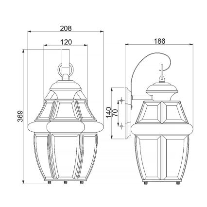Quoizel - Outdoor wall light MARINE 1xE27/150W/230V IP44 golden