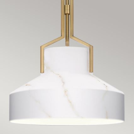 Quoizel - BRECKEN Rod Chandelier 2xE27/60W/230V Gold/Marble Decor