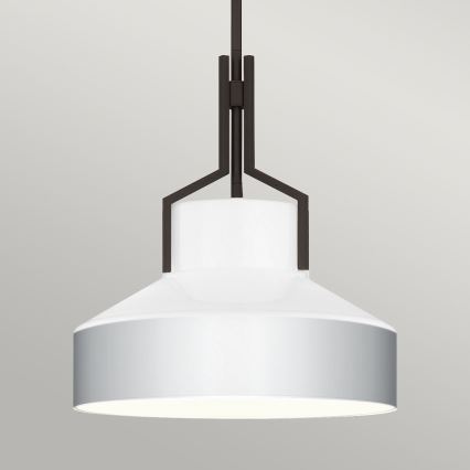 Quoizel - BRECKEN Rod Pendant, 2×E27 (max. 60 W per bulb), 230 V, Black/White