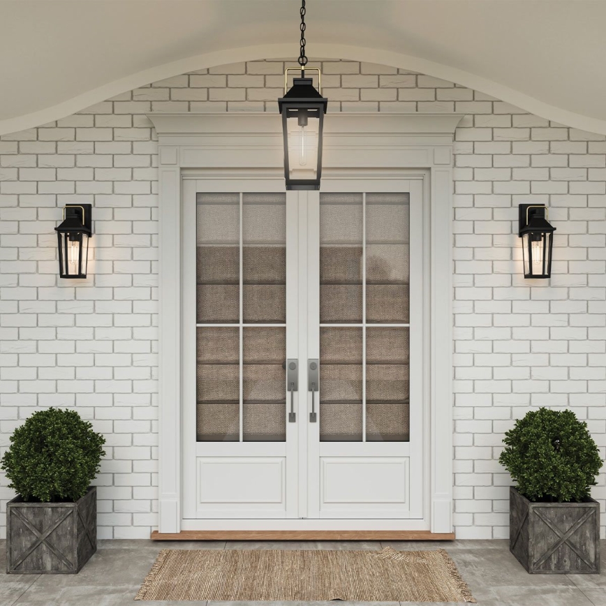 Quoizel - Outdoor wall light BUCKLEY 1xE27/40W/230V IP44 black