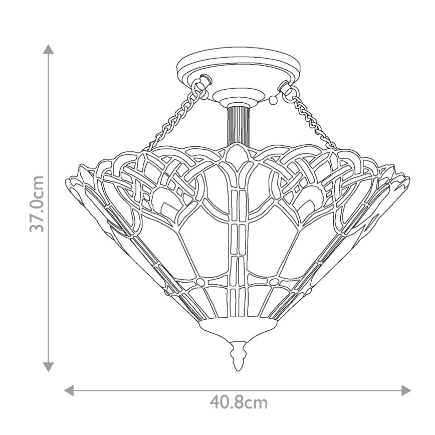 Quoizel - Ceiling light CAMBRIDGE 2xE27/100W/230V