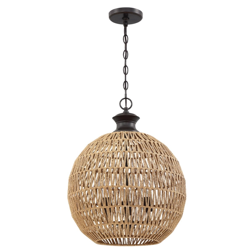 Quoizel - Chain-hung chandelier CASABLANCA 3xE27/60W/230V brown