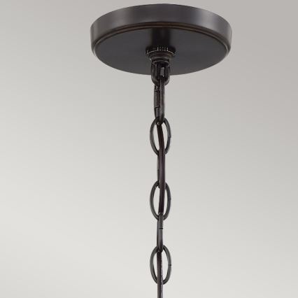 Quoizel - Chain-hung chandelier CASABLANCA 3xE27/60W/230V brown