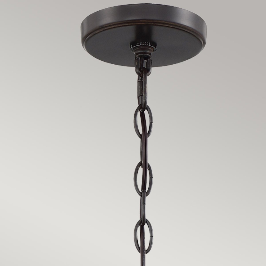 Quoizel - Chain-hung chandelier CASABLANCA 3xE27/60W/230V brown