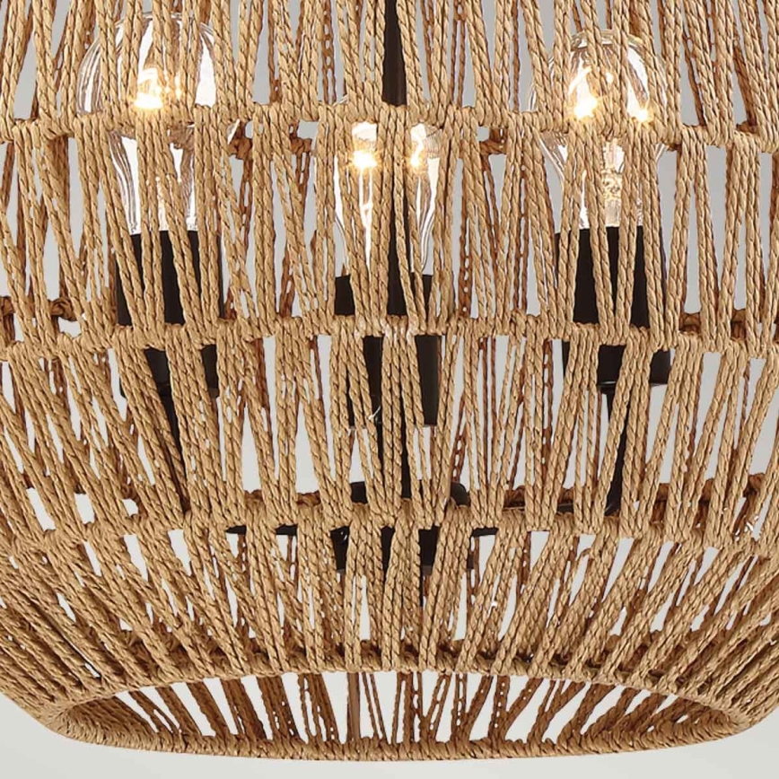 Quoizel - Chain-hung chandelier CASABLANCA 3xE27/60W/230V brown