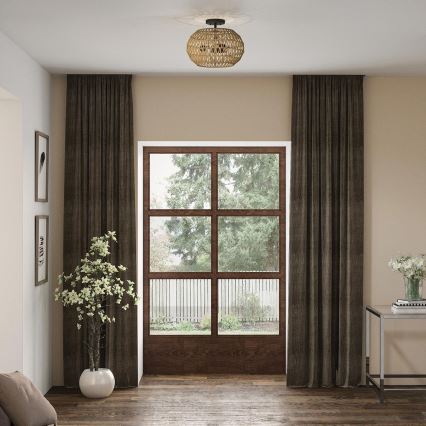 Quoizel - CASABLANCA ceiling light 3xE27/60W/230V, brown