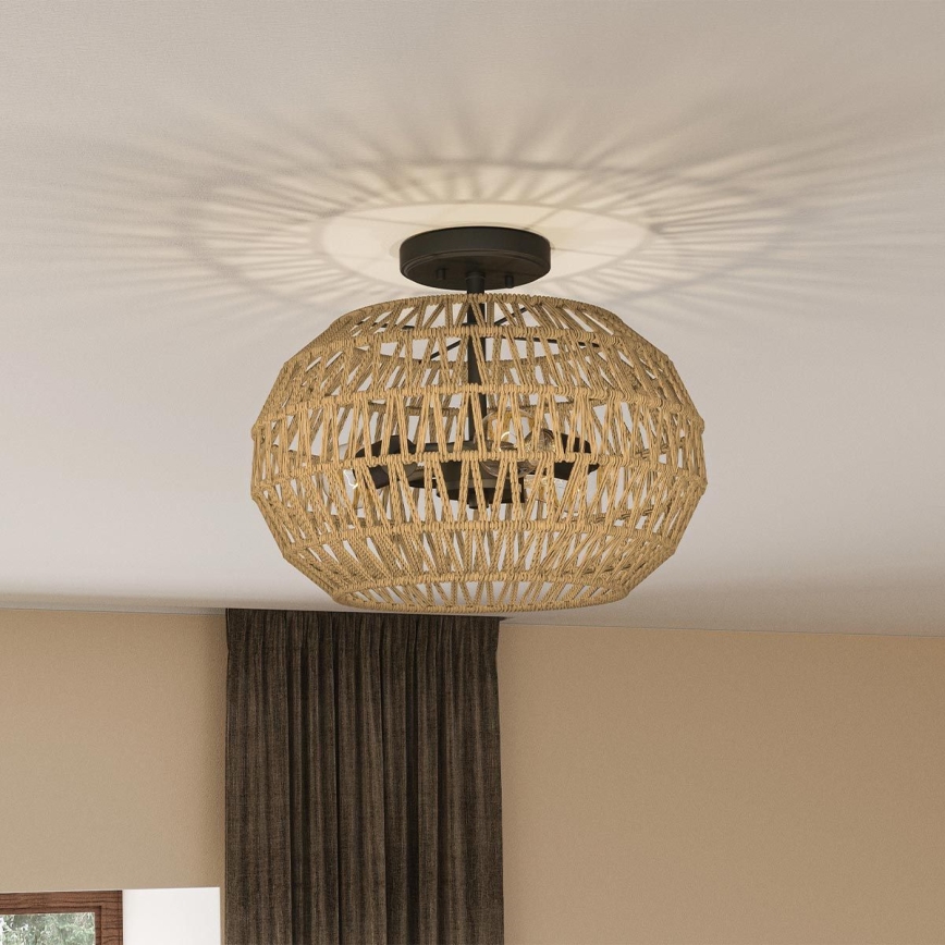 Quoizel - CASABLANCA ceiling light 3xE27/60W/230V, brown