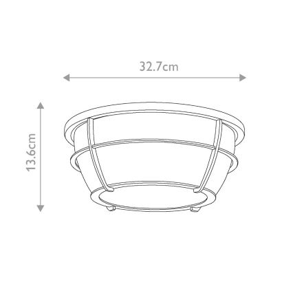 Quoizel - Bathroom ceiling light CHANCE 2xE27/60W/230V IP44