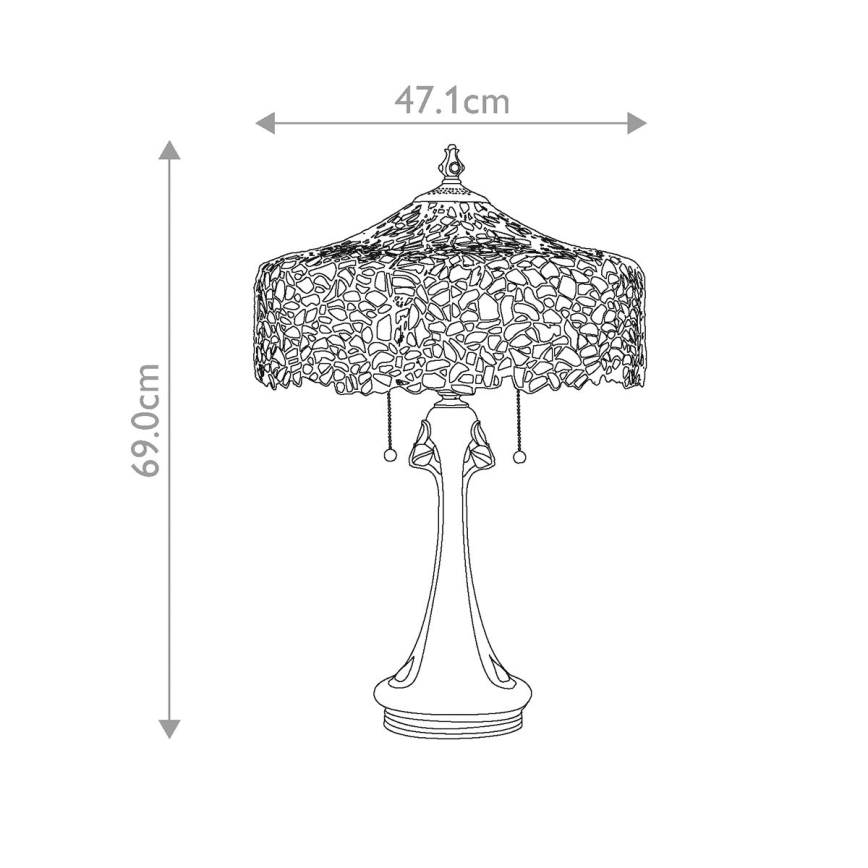 Quoizel - Table lamp COBALT 3xE27/60W/230V
