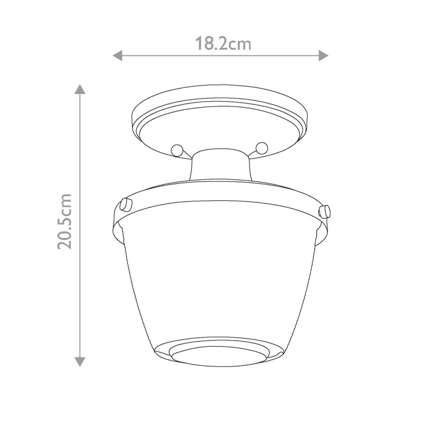 Quoizel - Bathroom ceiling light DUBLIN 1xE27/40W/230V IP44 shiny chrome