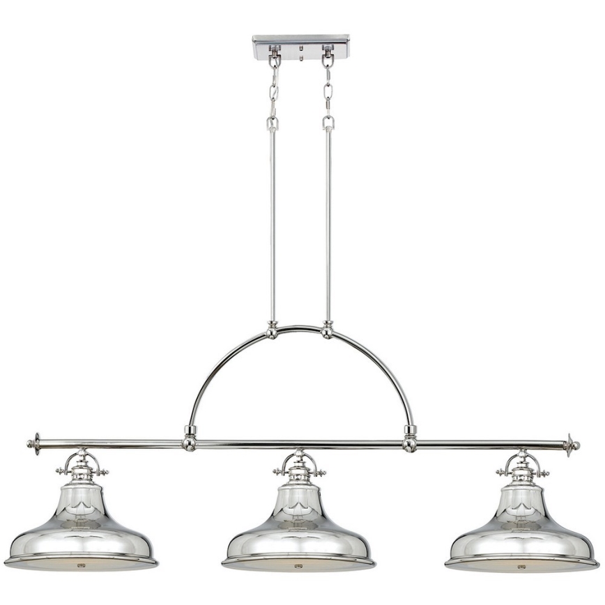 Quoizel - Chandelier on a chain EMERY 3xE27/100W/230V shiny chrome
