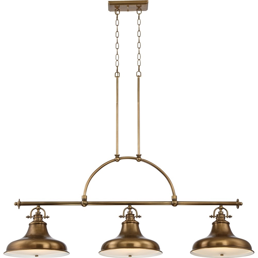 Quoizel - Chandelier on a chain EMERY 3xE27/100W/230V brass