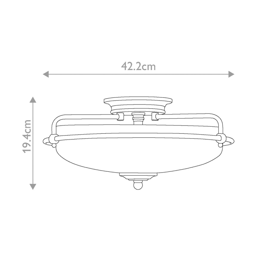 Quoizel - Ceiling light GRIFFIN 3xE27/60W/230V bronze