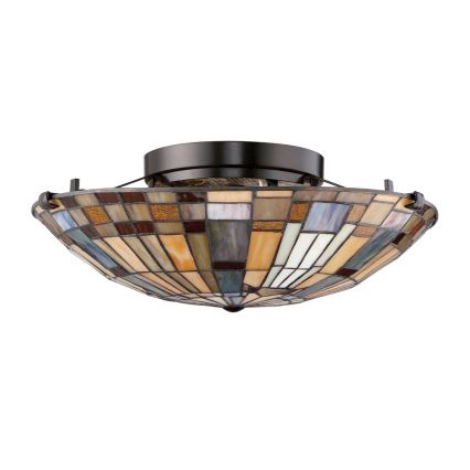 Quoizel - Ceiling light INGLENOOK 2xE27/60W/230V d. 40,7 cm