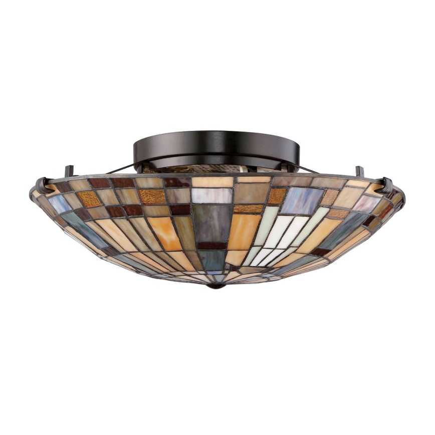 Quoizel - Ceiling light INGLENOOK 2xE27/60W/230V d. 40,7 cm