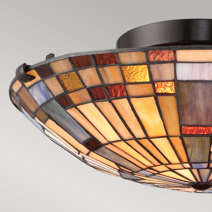 Quoizel - Ceiling light INGLENOOK 2xE27/60W/230V d. 40,7 cm