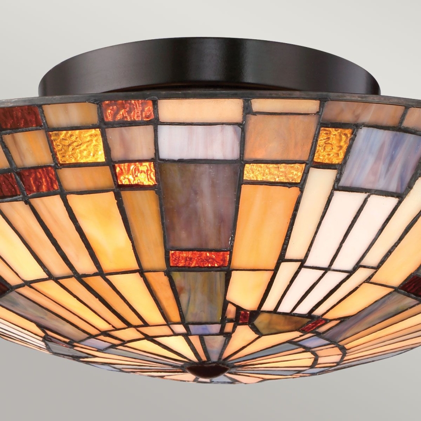 Quoizel - Ceiling light INGLENOOK 2xE27/60W/230V d. 40,7 cm